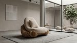 Modern Luxury Parametric Plywood Chair – Oak Veneer Finish - Image 2