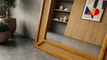 Romanian Beech Wood Luxury Cane Mirror Design - Image 3