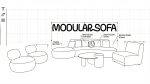 Stylish Living Set Panda Fabric Italian Motion Design - Image 13