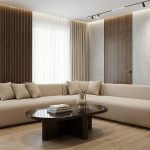 Modern Corner Sofa - Premium Panda Upholstery