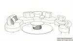 Premium Living Set Panda Fabric Italian Motion Design - Image 10