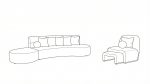 Modern Modular Sectional Sofa – Red Beech Wood Frame - Image 6