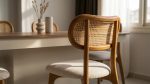Luxury Red Beech Cane Dining Chair - Image 4