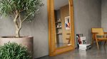Romanian Beech Wood Luxury Cane Mirror Design - Image 4
