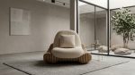 Modern Luxury Parametric Plywood Chair – Oak Veneer Finish - Image 5