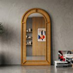 Romanian Beech Wood Luxury Cane Mirror Design
