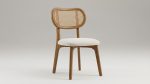 Luxury Red Beech Cane Dining Chair - Image 2