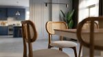 Luxury Red Beech Cane Dining Chair - Image 3